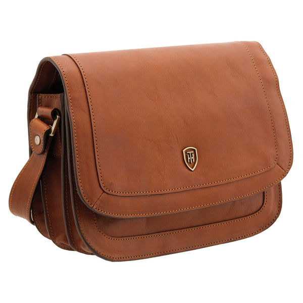 8109 THV - The Trento Italian Leather Flap Over Bag