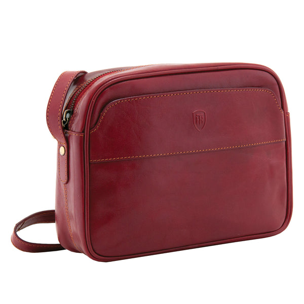 8112 THI - The Vergato Italian Leather Zip Around Shoulder Bag