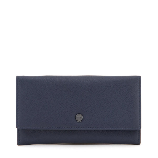 Y1030 - Large Flap Over Leather Purse