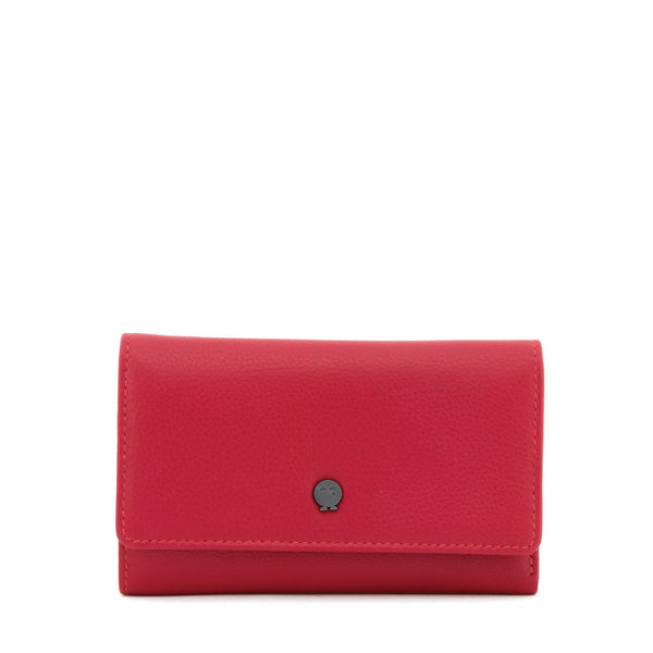 Y1303 - Flap Over Leather Purse