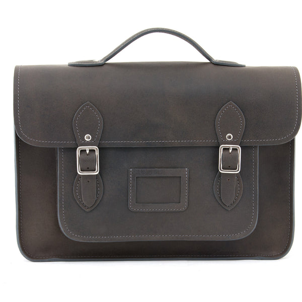 YB101 - The Bixby 15.5" Hunter Leather Satchel Bag