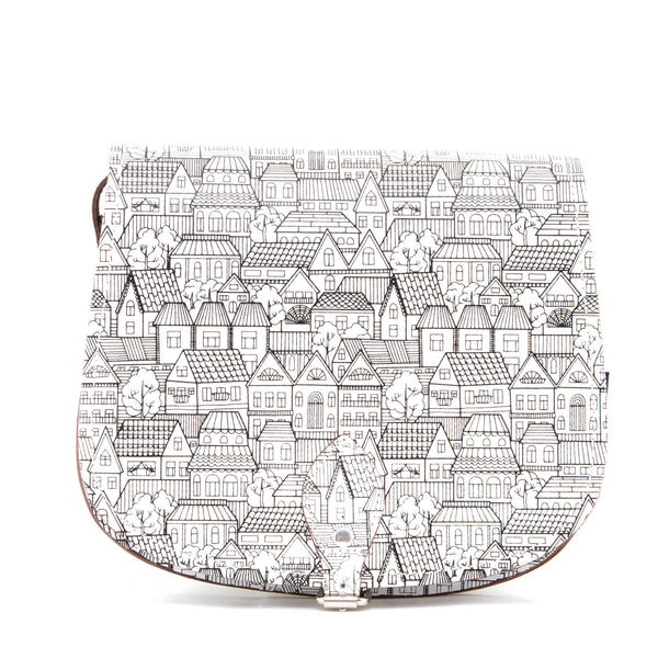 YB102 - The Topher Printed Leather Satchel