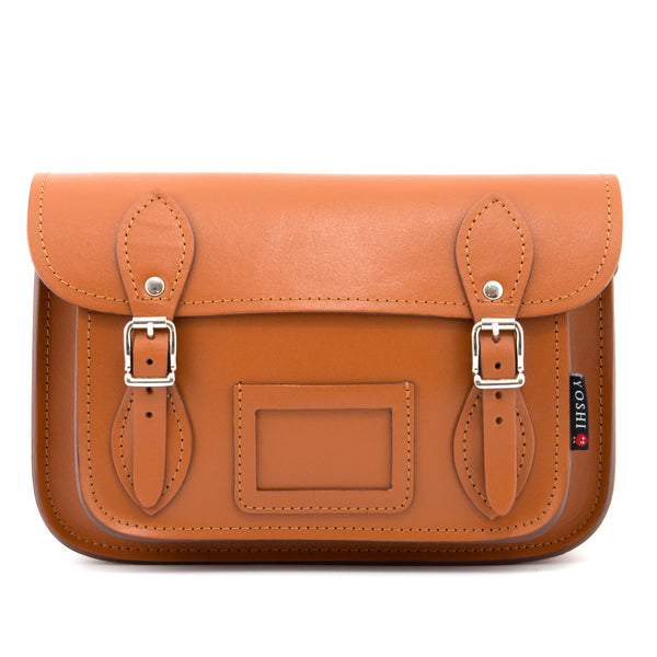 YB127 - The Darcy 10.5" Plain Leather Satchel by Yoshi