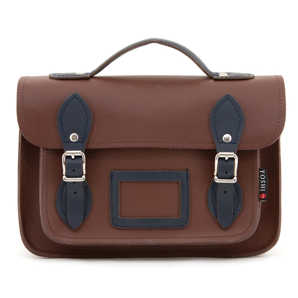 YB85 - The Dewhurst 10.5" Plain Leather Satchel by Yoshi