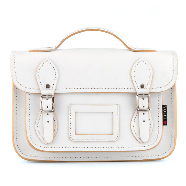 YB85 - The Dewhurst 10.5" Plain Leather Satchel by Yoshi