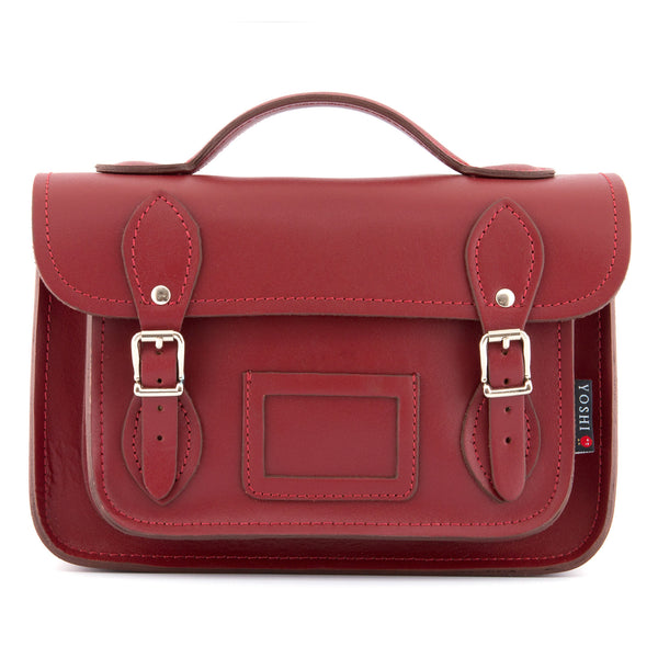 YB85 - The Dewhurst 10.5" Plain Leather Satchel by Yoshi
