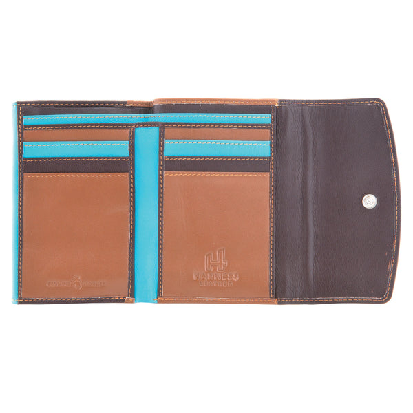 1039 - Leather Double Flap Over Purse