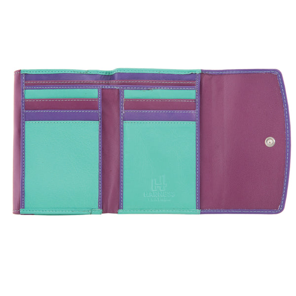 1039 - Leather Double Flap Over Purse