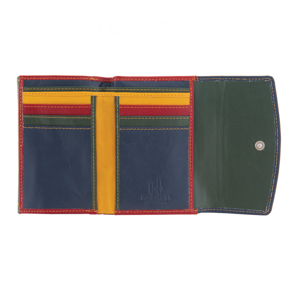1039 - Leather Double Flap Over Purse