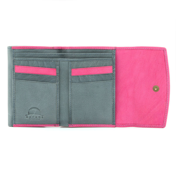 1039 46 - Leather Double Flap Over Purse