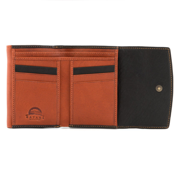 1039 46 - Leather Double Flap Over Purse