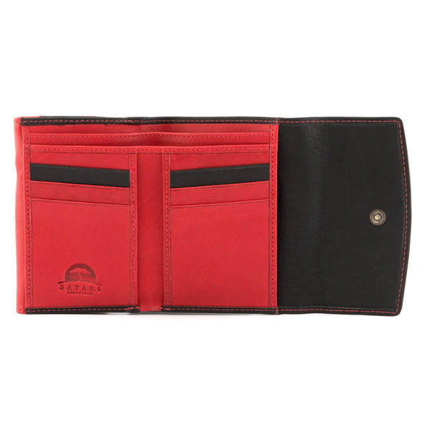 1039 46 - Leather Double Flap Over Purse