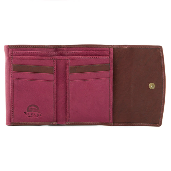 1039 46 - Leather Double Flap Over Purse