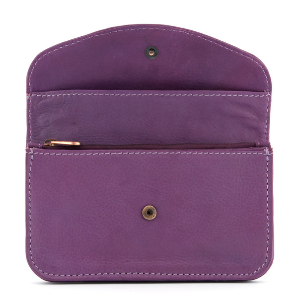 1287 8 - Leather Flap Over Coin Purse *1pc LEFT*