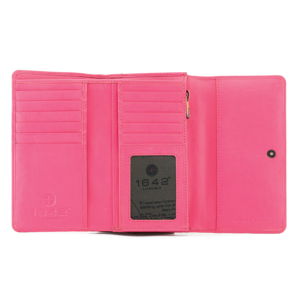 1303 17 - Flap Over Leather Purse