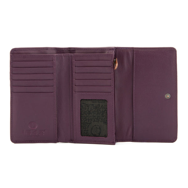 1303 17 - Flap Over Leather Purse