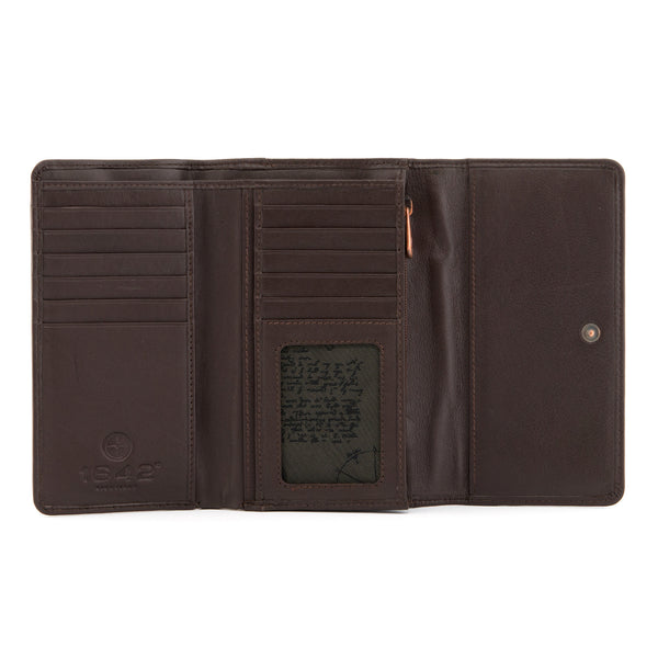 1303 17 - Flap Over Leather Purse