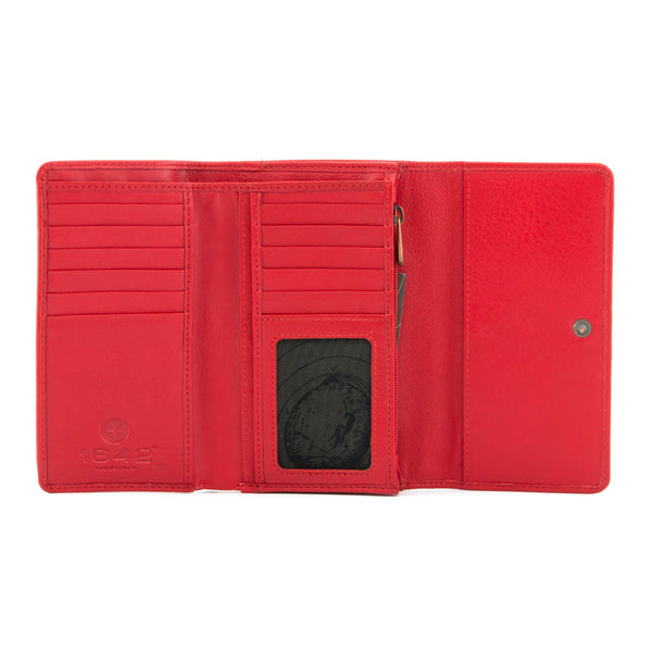 1303 17 - Flap Over Leather Purse