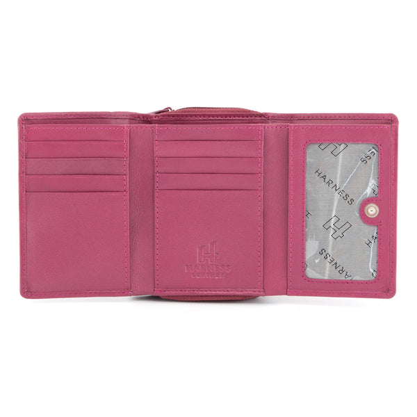 1307 21 - Leather Flap Over Tab Purse