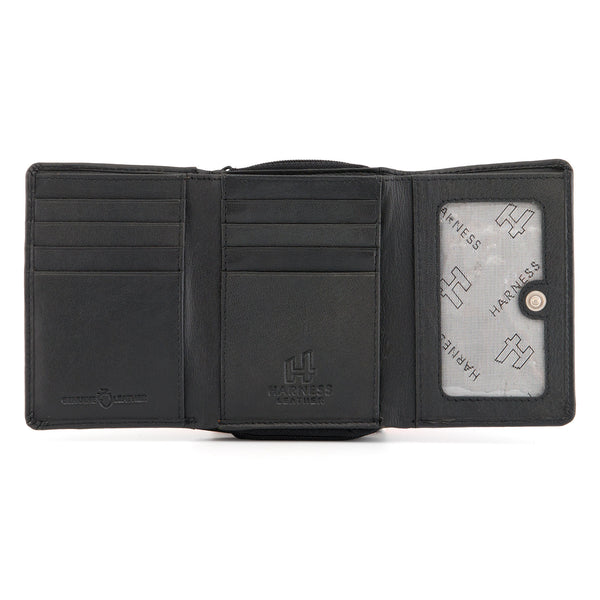 1307 21 - Leather Flap Over Tab Purse