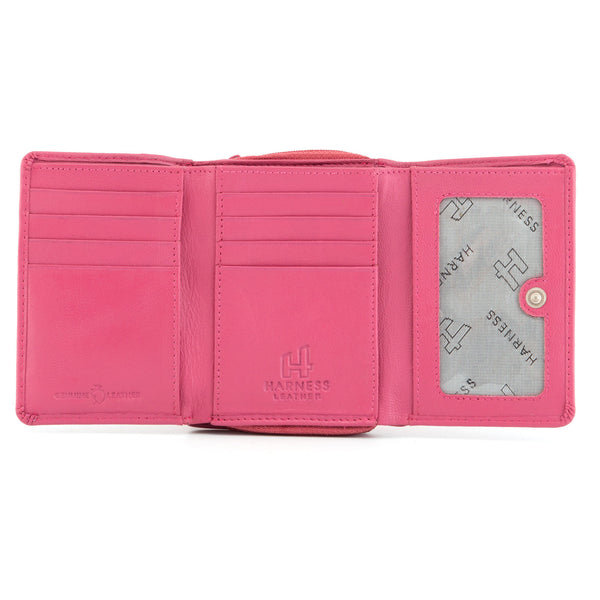 1307 21 - Leather Flap Over Tab Purse