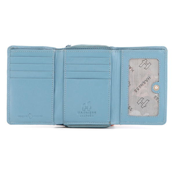 1307 21 - Leather Flap Over Tab Purse