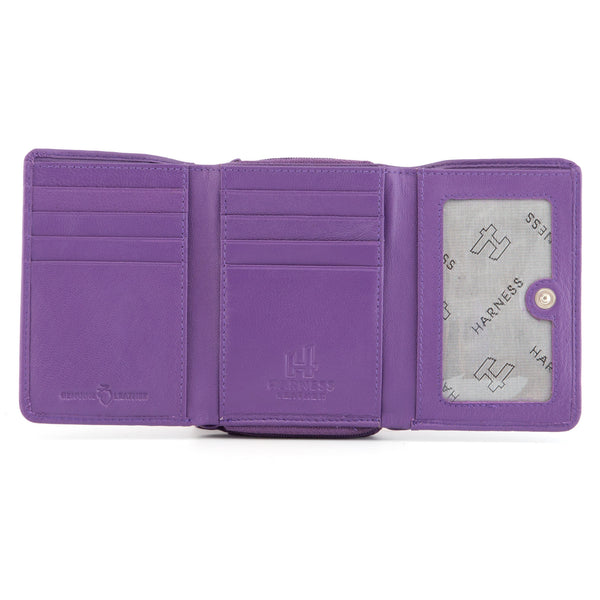 1307 21 - Leather Flap Over Tab Purse