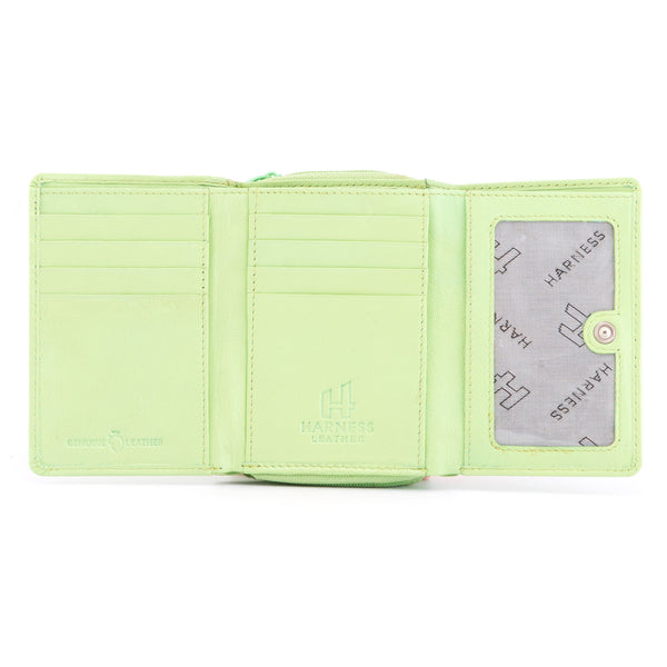 1307 21 - Leather Flap Over Tab Purse