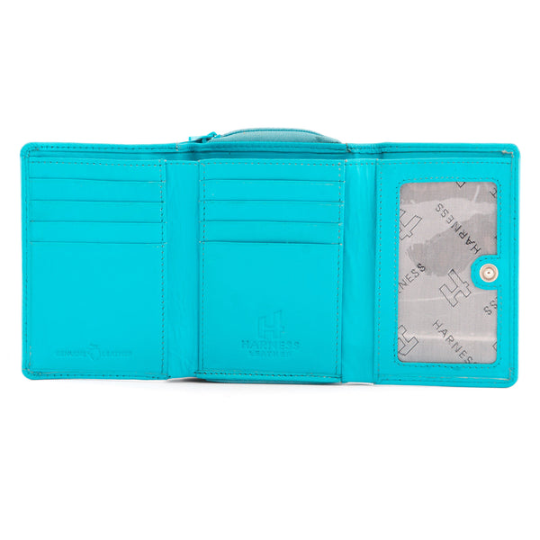 1307 21 - Leather Flap Over Tab Purse