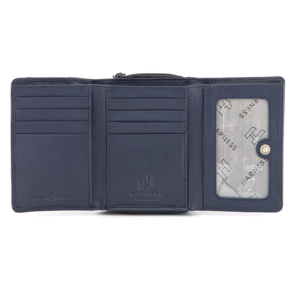 1307 21 - Leather Flap Over Tab Purse