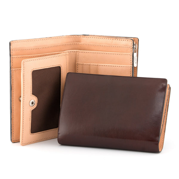 1312 THC - Tabbed Zip Around Purse with Contrast Inner