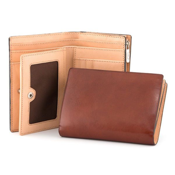 1312 THC - Tabbed Zip Around Purse with Contrast Inner