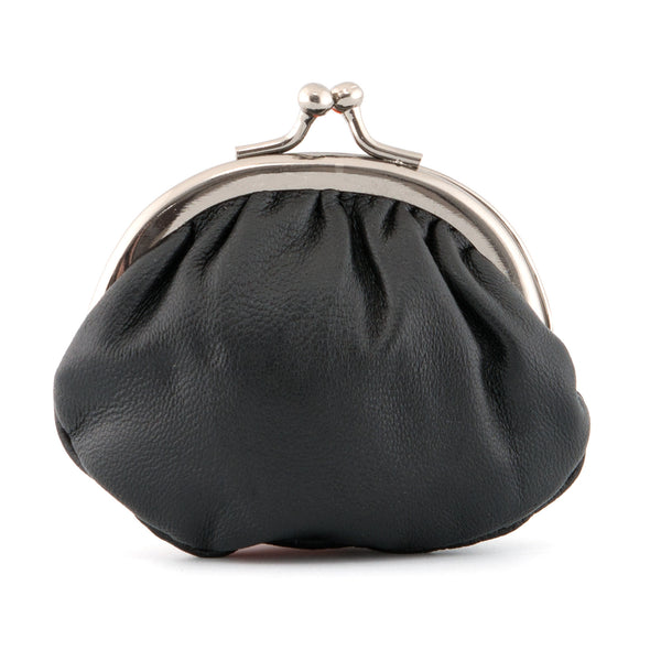 1701 - Leather Clip Top Frame Coin Purse
