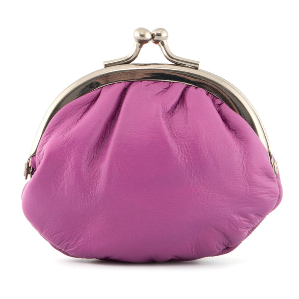 1701 - Leather Clip Top Frame Coin Purse