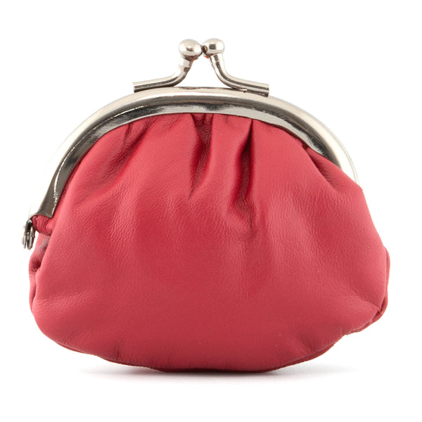 1701 - Leather Clip Top Frame Coin Purse