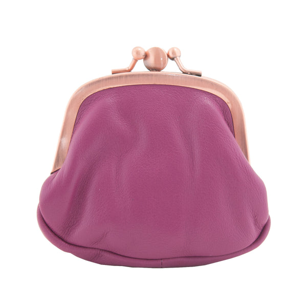 1746 17 - Leather Clip Top Purse