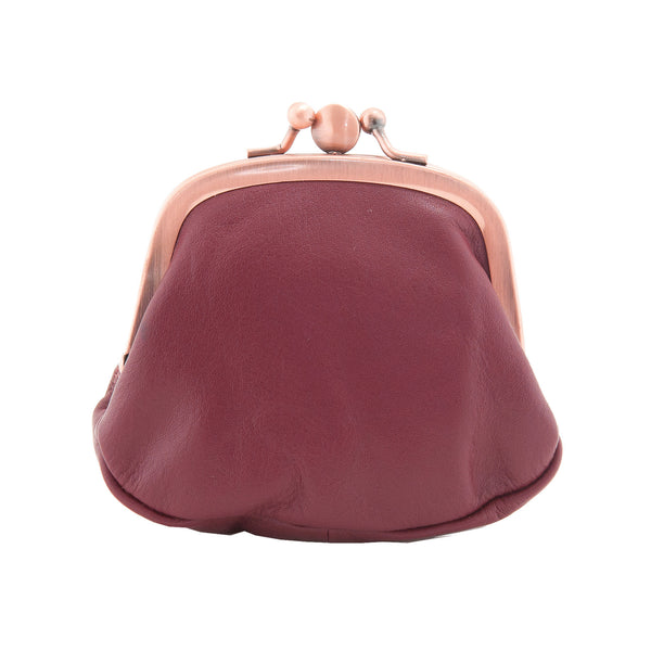 1746 17 - Leather Clip Top Purse