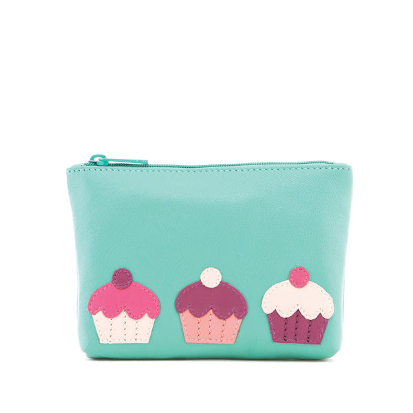1726CC 21 - Zip Top Coin Purse with Cupcake Applique