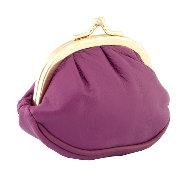 1746 - Leather Clip Top Framed Coin Purse