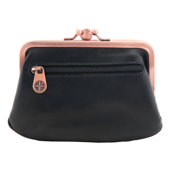 1785 17 - Leather Clip Top Purse