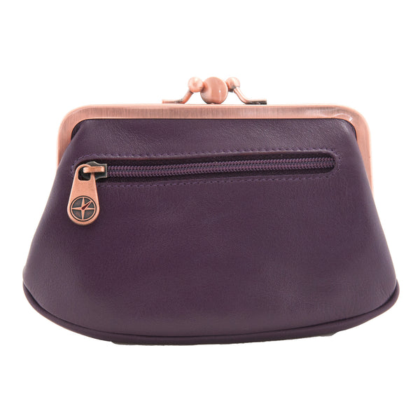 1785 17 - Leather Clip Top Purse