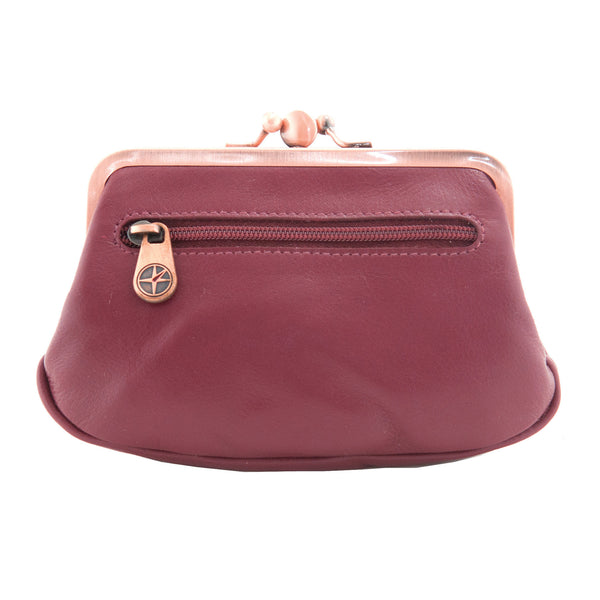 1785 17 - Leather Clip Top Purse