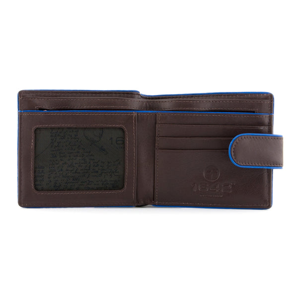 2006 PI - Two Fold Leather Wallet with Tab and Piped Edges