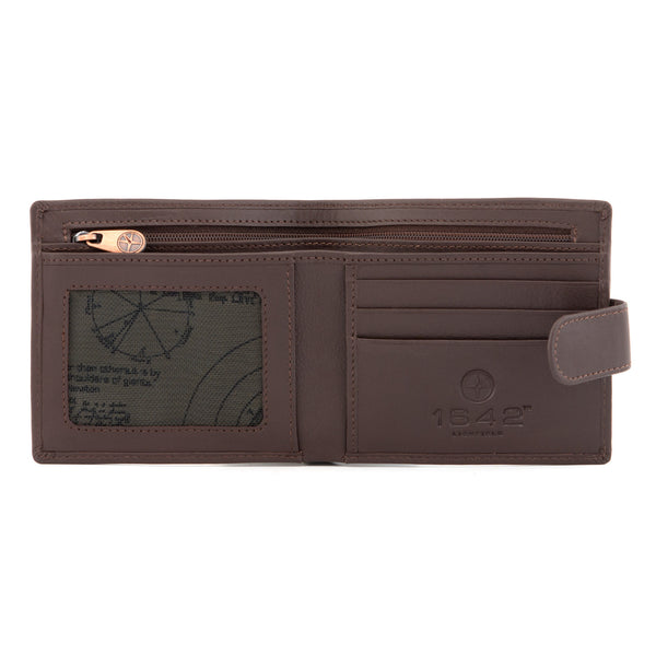 2006 17 - Two Fold Leather Wallet with Inside Zip & Tab