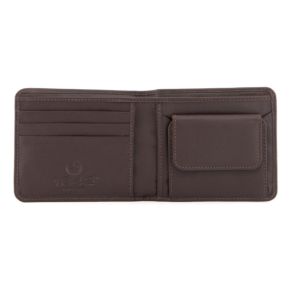 2025 17 - Two Fold Leather Wallet with Coin Pocket