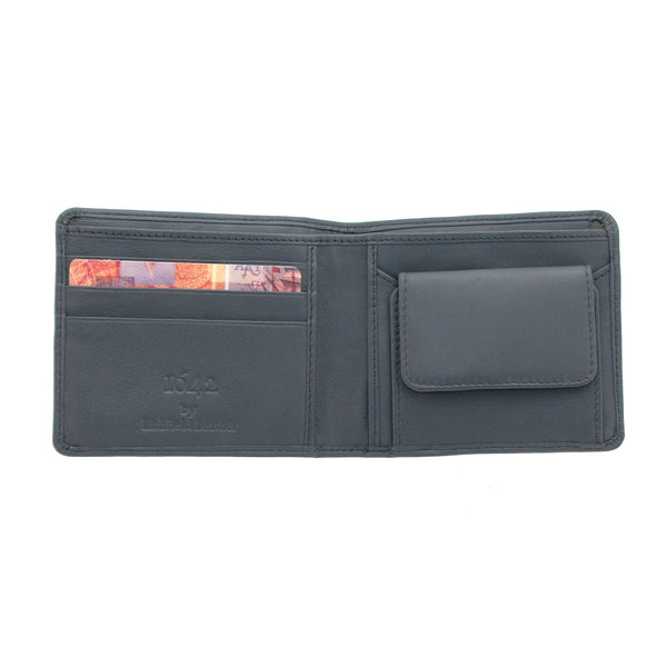 2025 17 - Two Fold Leather Wallet with Coin Pocket