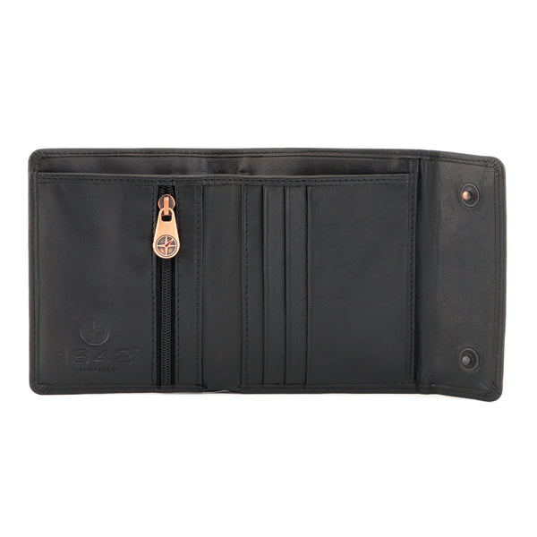 2034 17 - Three Fold Wallet with Press Stud Fastening