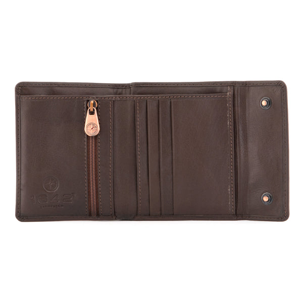 2034 17 - Three Fold Wallet with Press Stud Fastening
