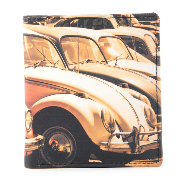 2035 19 - Two Fold Leather Beetle Print Notecase