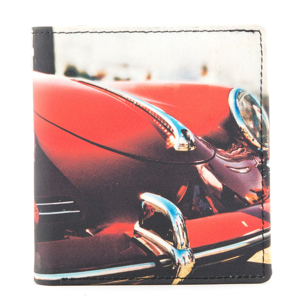2035 19 - Two Fold Leather Car Print Notecase